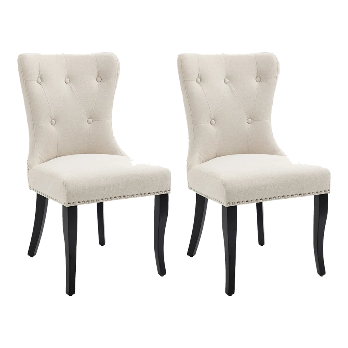 Lugano Dining Chair Set of 2 - Natural