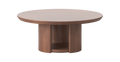 Meko 1000 Round Coffee Table - Walnut Natural