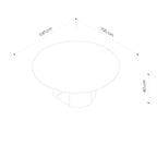 Meko 1000 Round Coffee Table - Walnut Natural