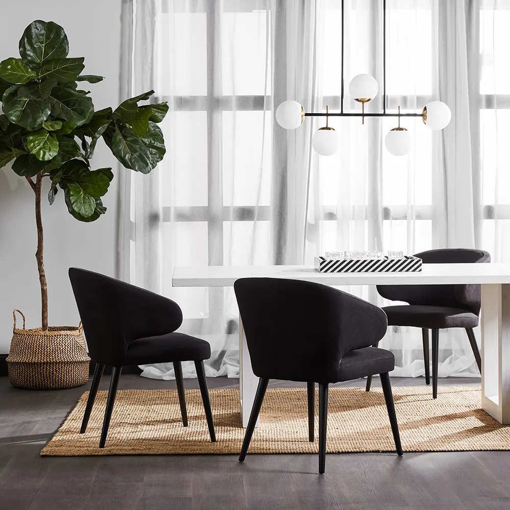 Marlfield Pendant - Black & Antique Brass
