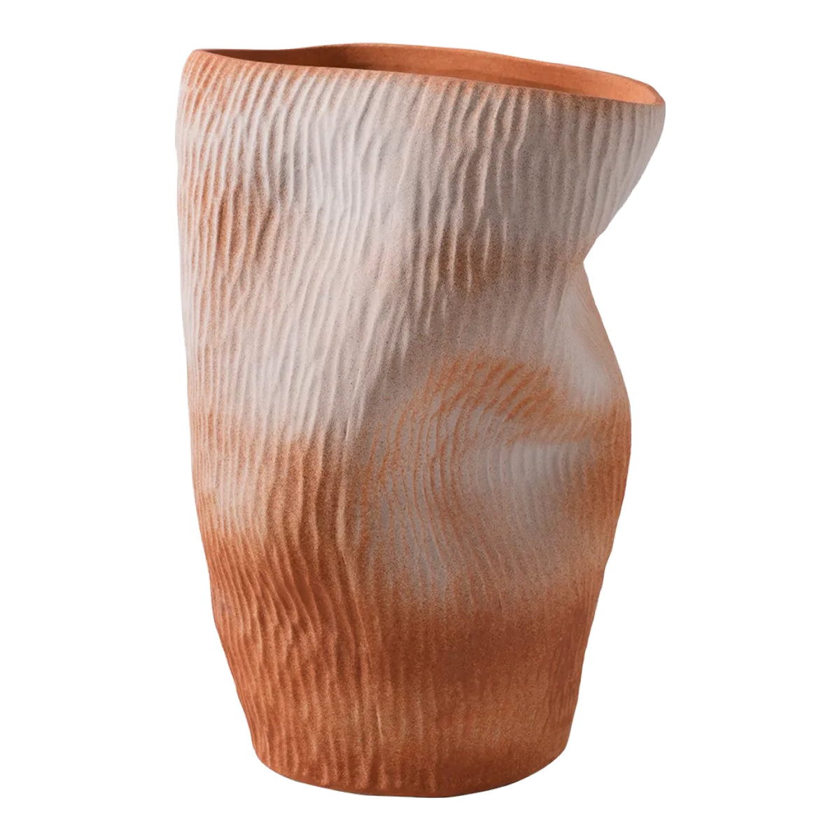 Maeve Porcelain Vase - Large Terracotta