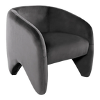 Maine Arm Chair - Charcoal Velvet