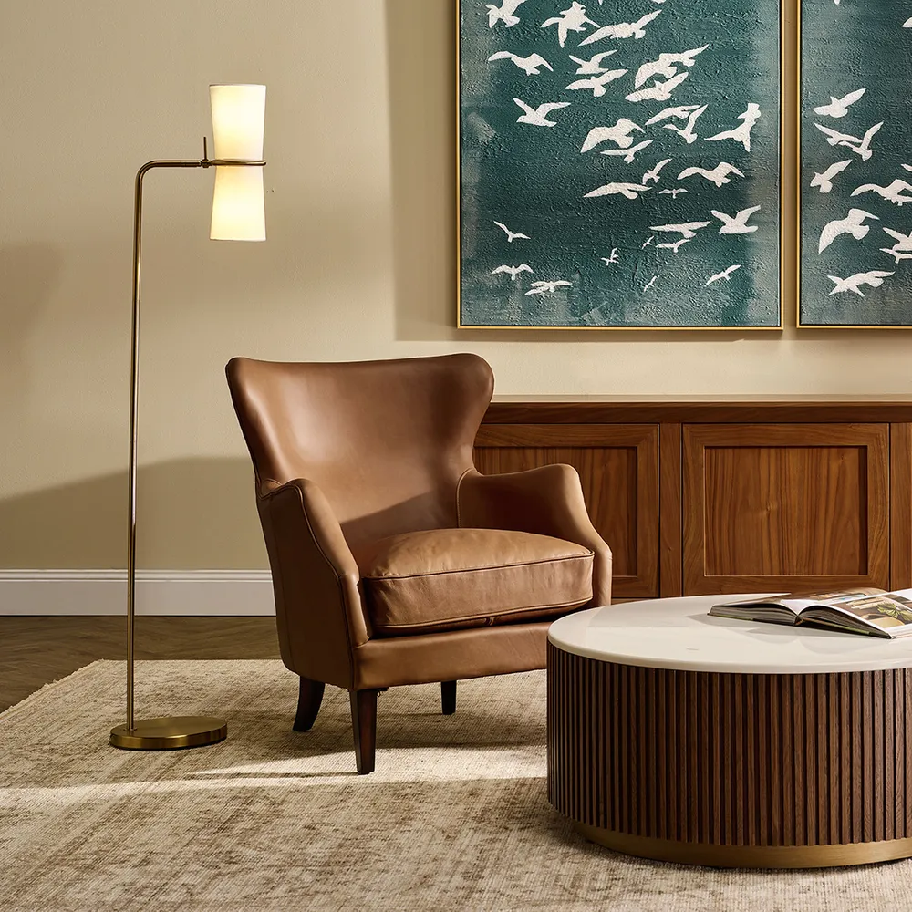 Moorfield Floor Lamp - Brass