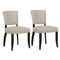 Noah Dining Chair Set of 2 - Natural Linen