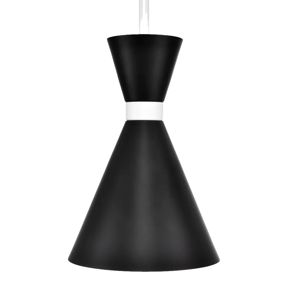Oslo Pendant - Black w White