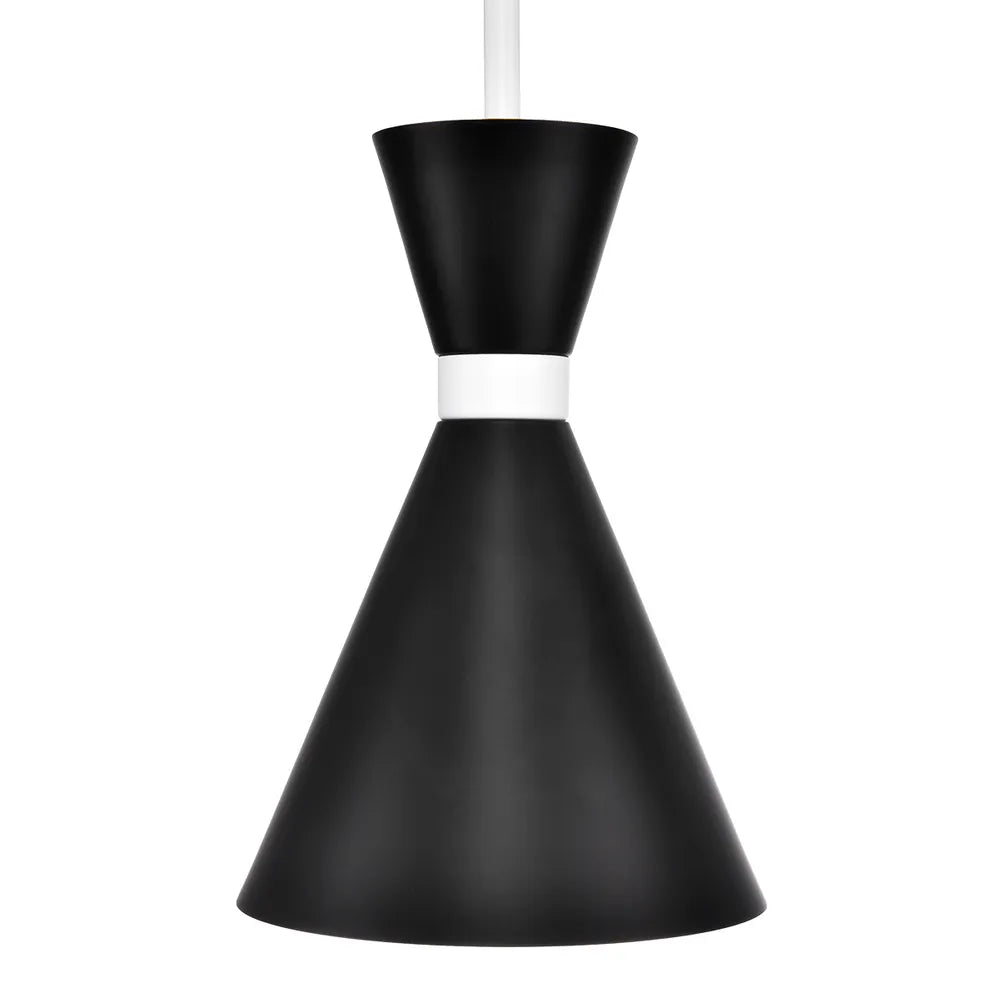 Oslo Pendant - Black w White