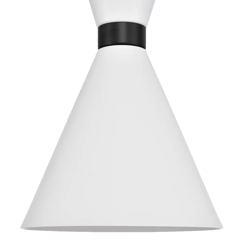 Oslo Pendant - White w Black