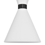 Oslo Pendant - White w Black