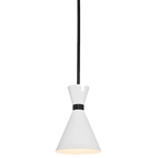 Oslo Pendant - White w Black