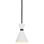 Oslo Pendant - White w Black