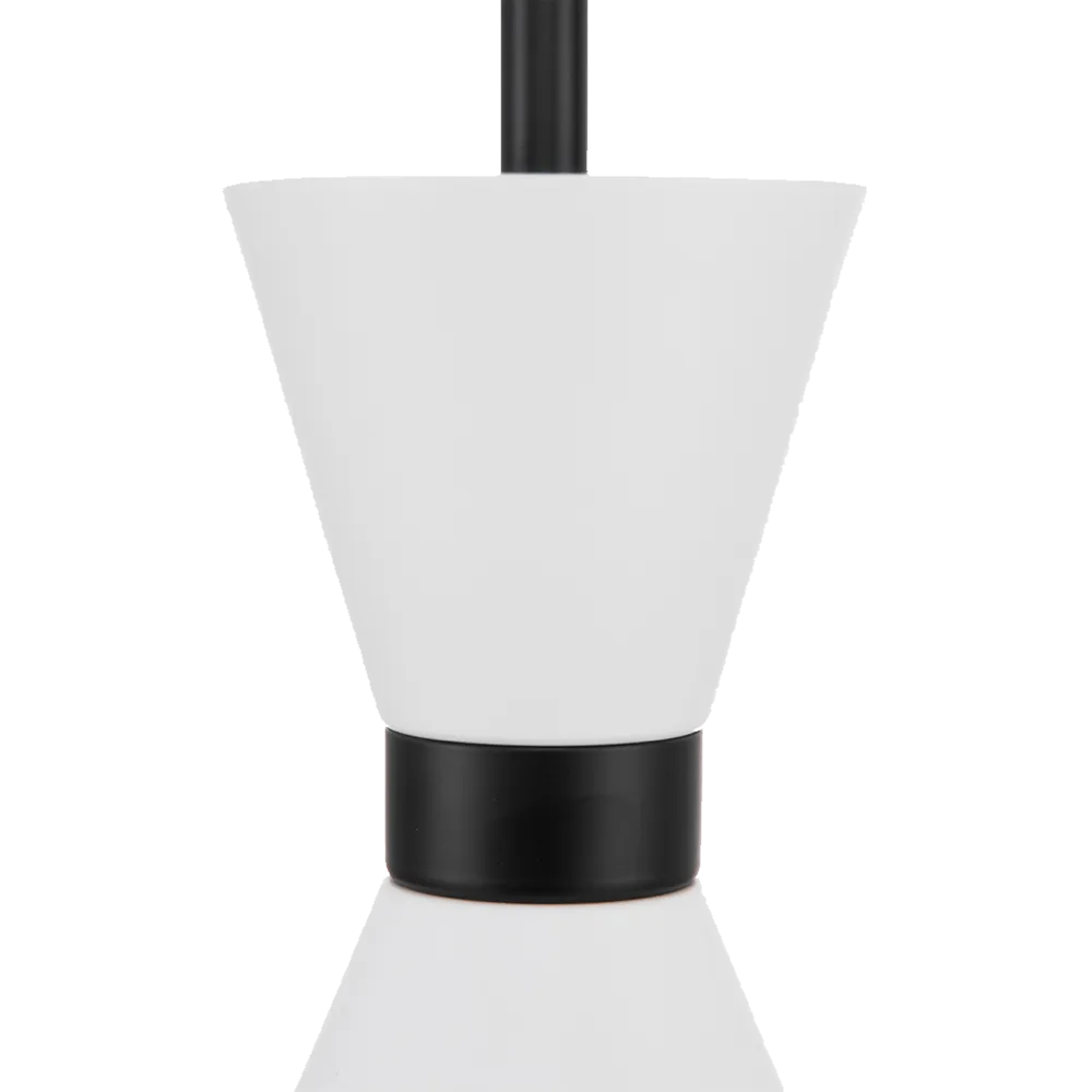 Oslo Pendant - White w Black