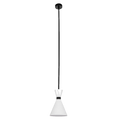 Oslo Pendant - White w Black