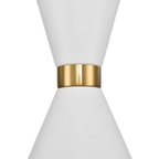 Oakley Pendant - White w Brass