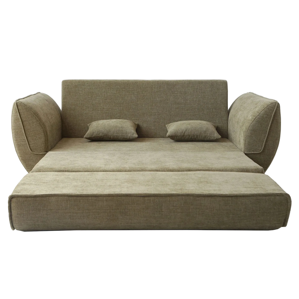 Petal Fabric Fold Out Sofa Bed, Double