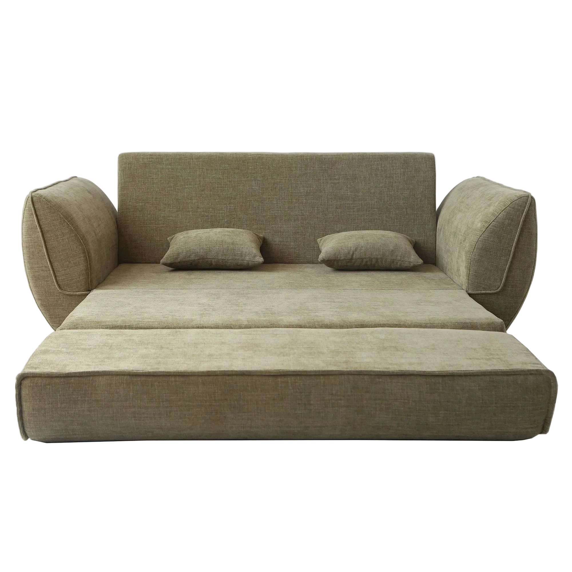 Petal Fabric Fold Out Sofa Bed, Double
