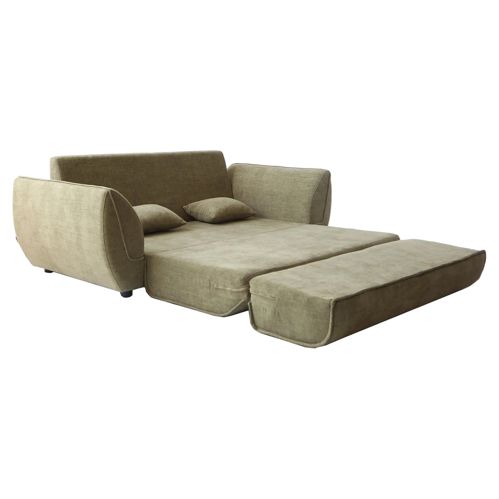 Petal Fabric Fold Out Sofa Bed, Double