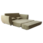 Petal Fabric Fold Out Sofa Bed, Double