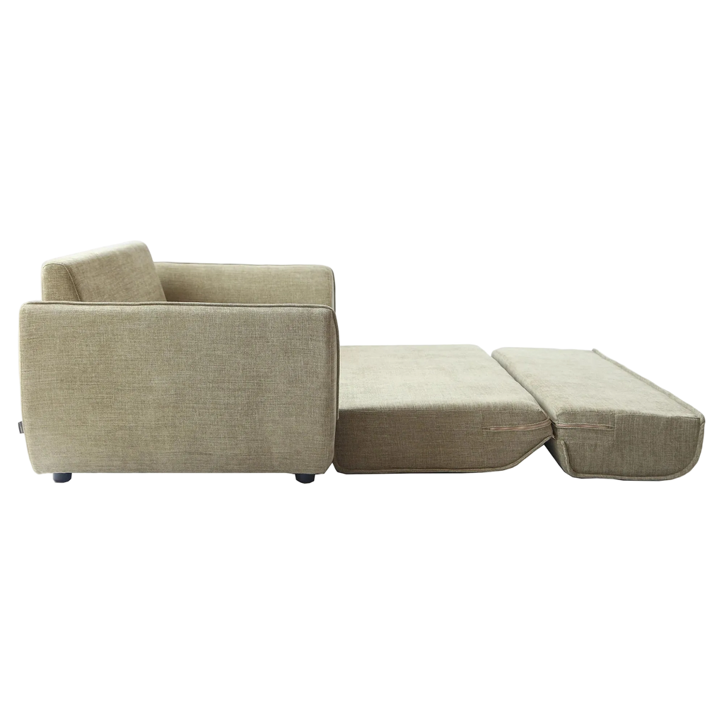 Petal Fabric Fold Out Sofa Bed, Double