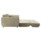 Petal Fabric Fold Out Sofa Bed, Double