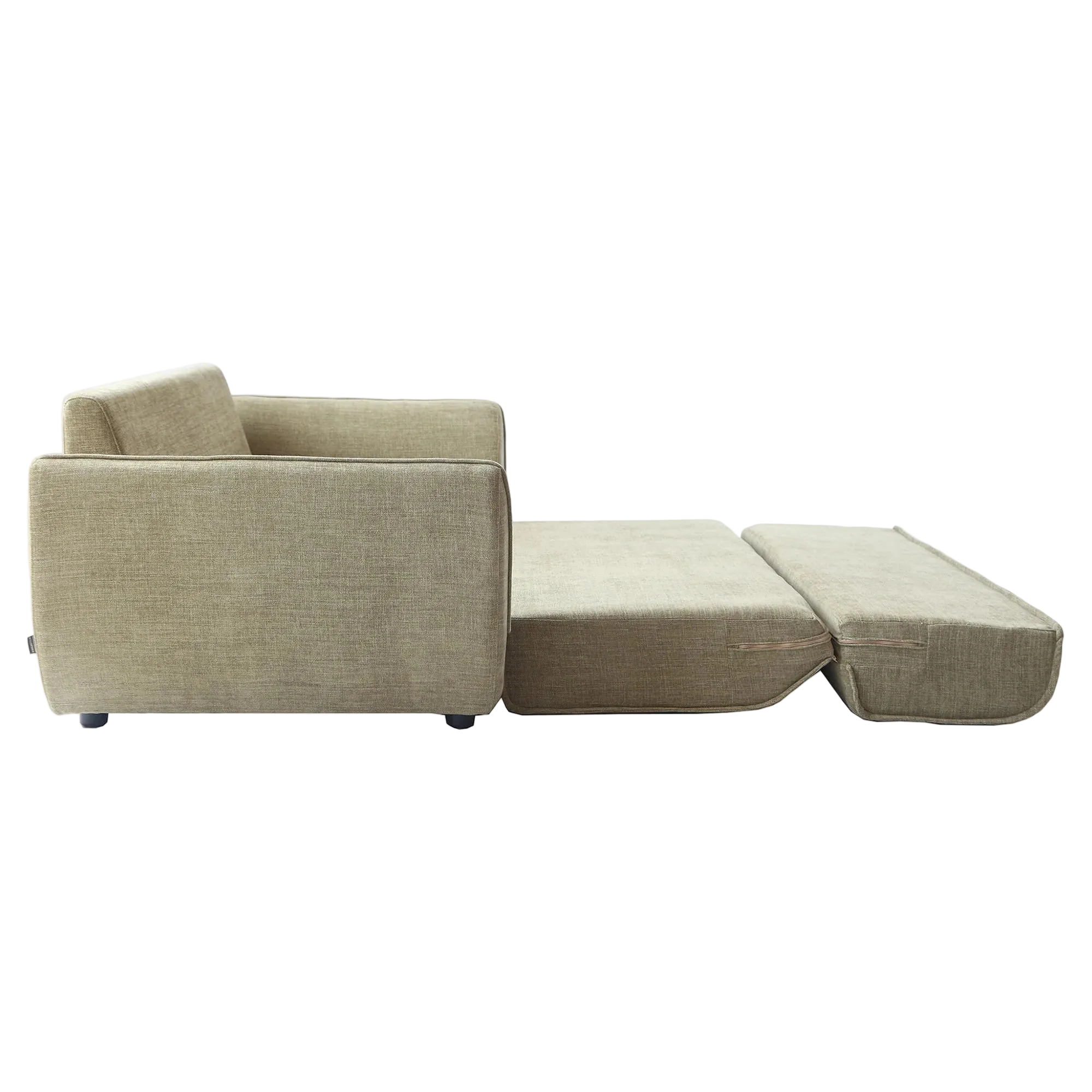 Petal Fabric Fold Out Sofa Bed, Double