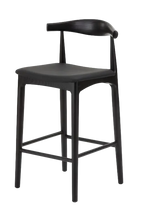 Hans Wegner Elbow Kitchen Stool 65cm - Black