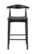 Hans Wegner Elbow Kitchen Stool 65cm - Black