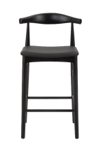 Hans Wegner Elbow Kitchen Stool 65cm - Black