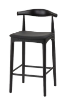 Hans Wegner Elbow Kitchen Stool 65cm - Black