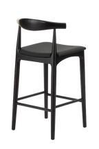 Hans Wegner Elbow Kitchen Stool 65cm - Black