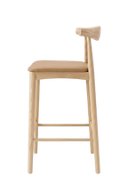 Hans Wegner Elbow Kitchen Stool 65cm - Natural Latte