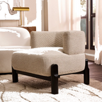Richmond Occasional Chair - White Chenille