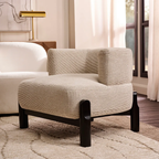 Ridgewood Accent Chair - White Chenille