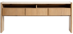Stella 1800 Console Table - Oak Natural