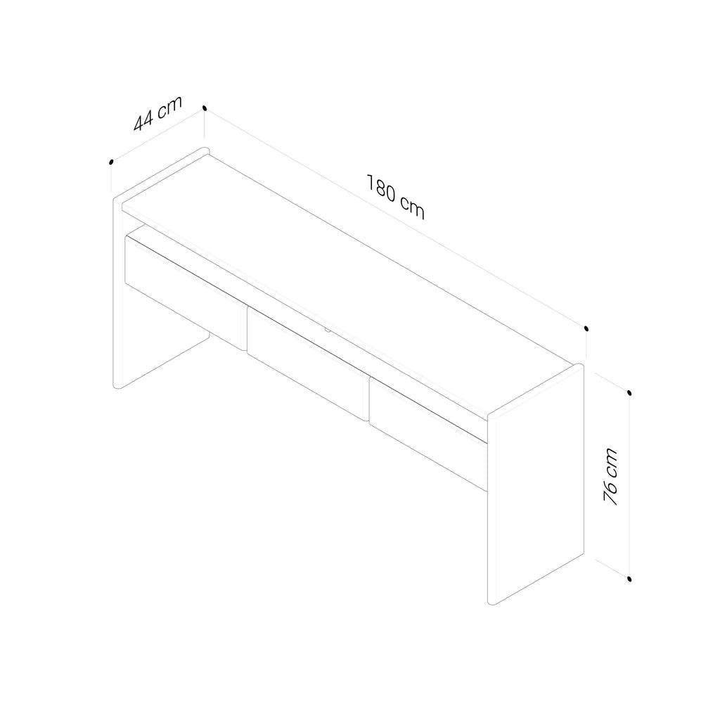 Stella 1800 Console Table - Oak Natural