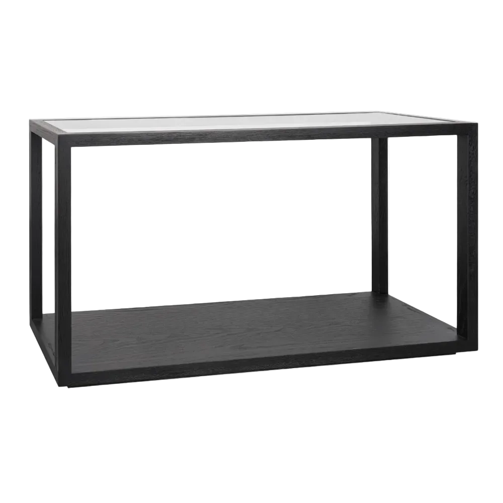 Sutton Oak Console Table - Black