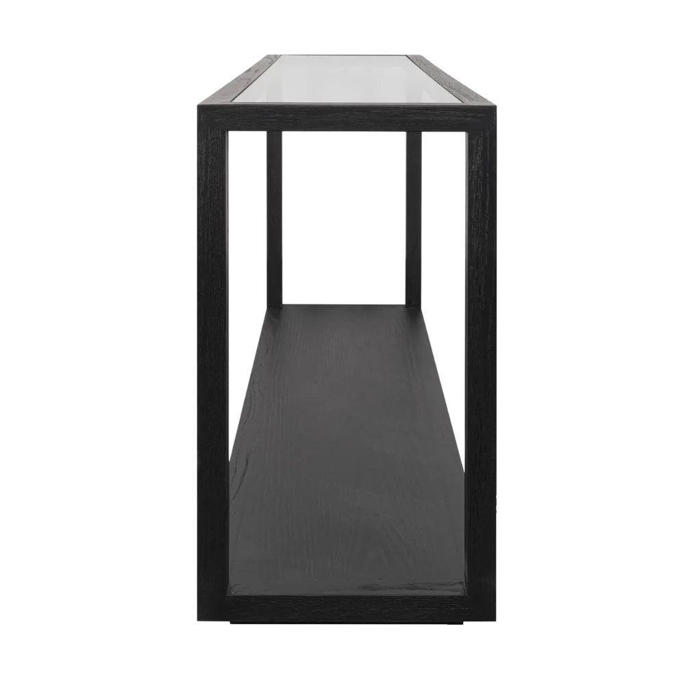 Sadie Oak Console Table - Black