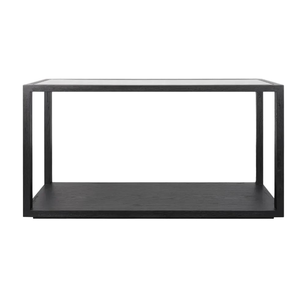 Sutton Oak Console Table - Black
