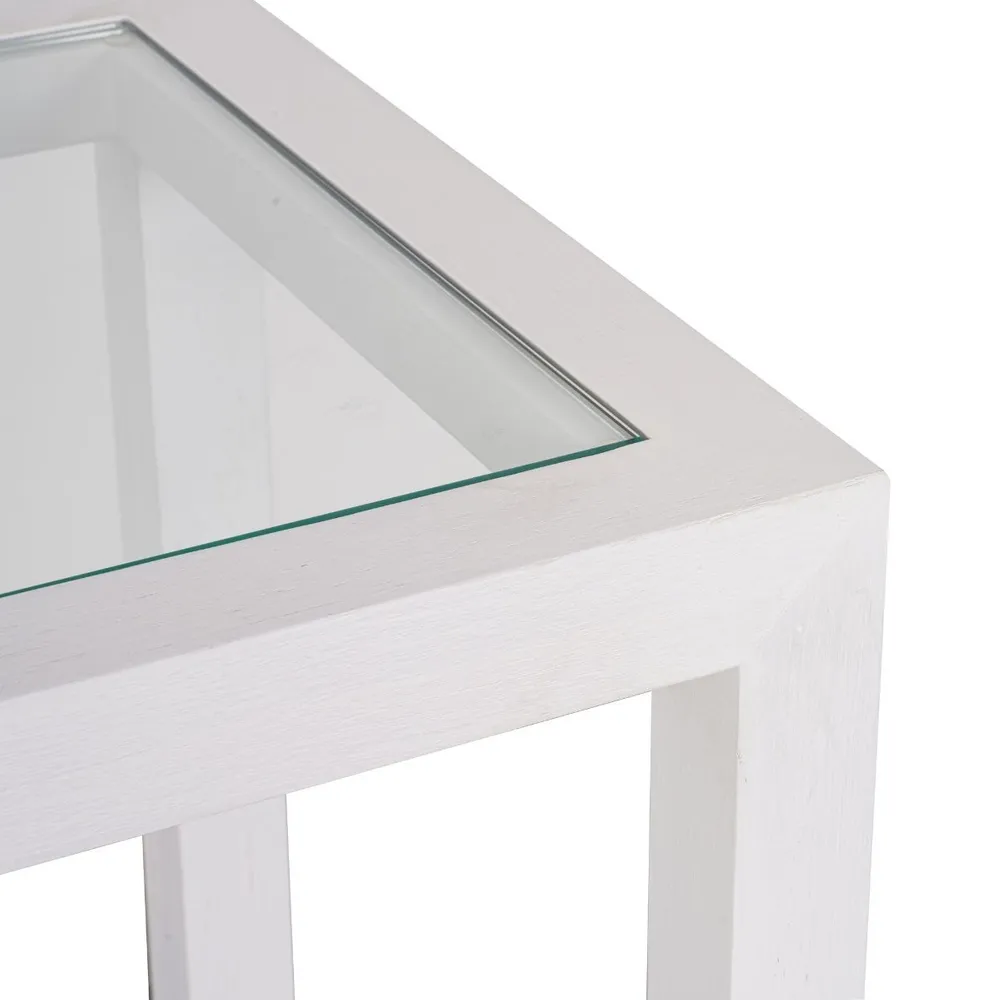 Sutton Oak Console Table - White