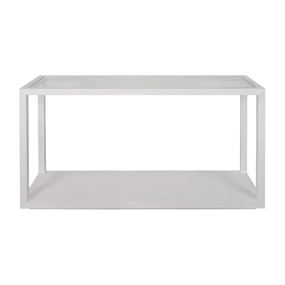 Sutton Oak Console Table - White