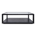 Sadie Oak Rectangle Coffee Table - Black