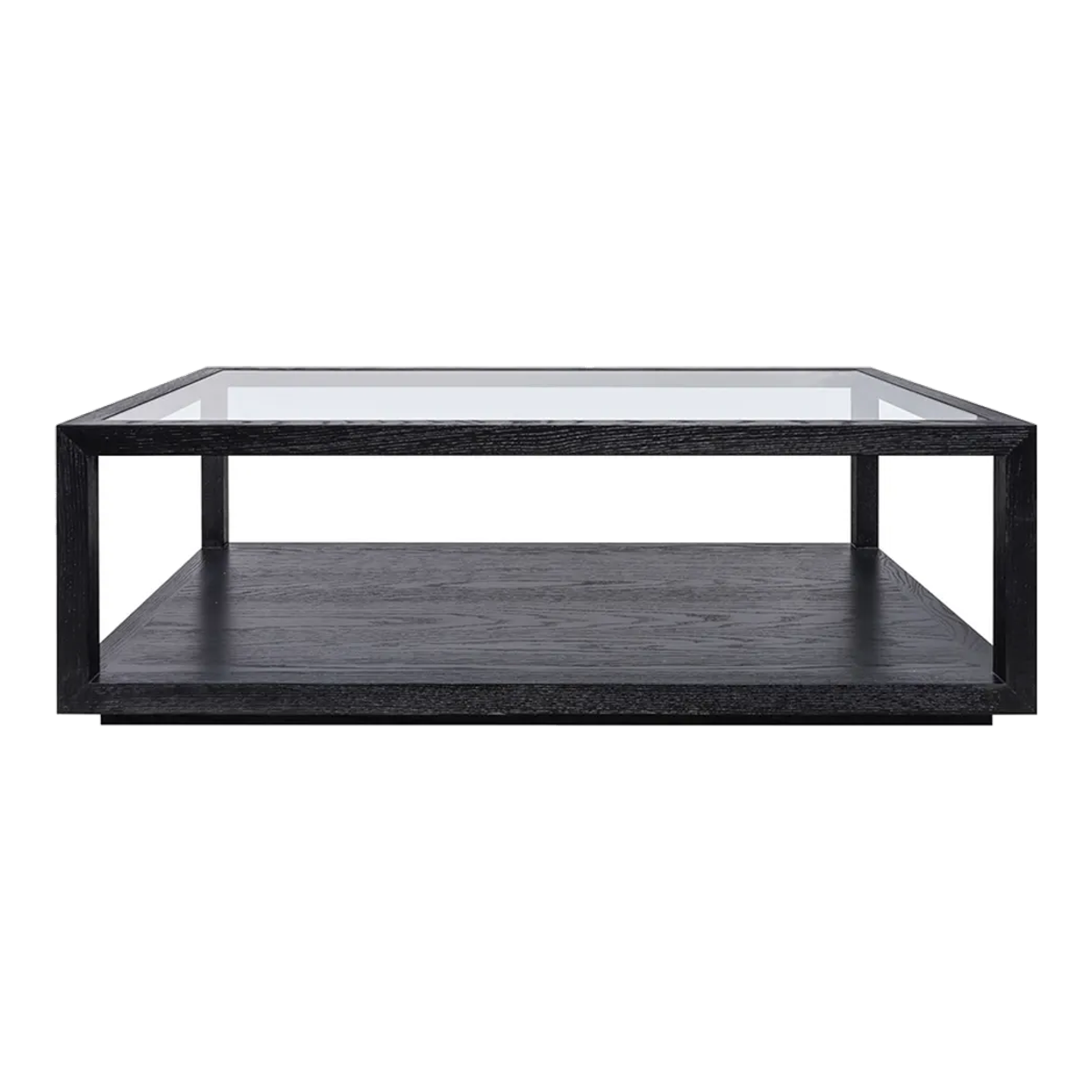 Sadie Oak Rectangle Coffee Table - Black
