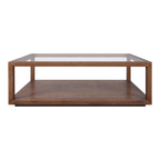 Sadie Oak Rectangle Coffee Table - Walnut