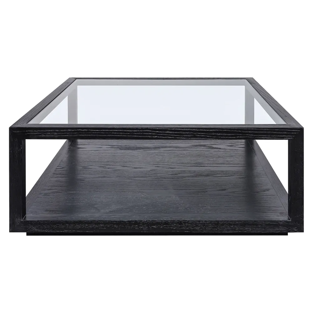 Sutton Oak Square Coffee Table - Black