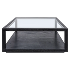 Sadie Oak Square Coffee Table - Black