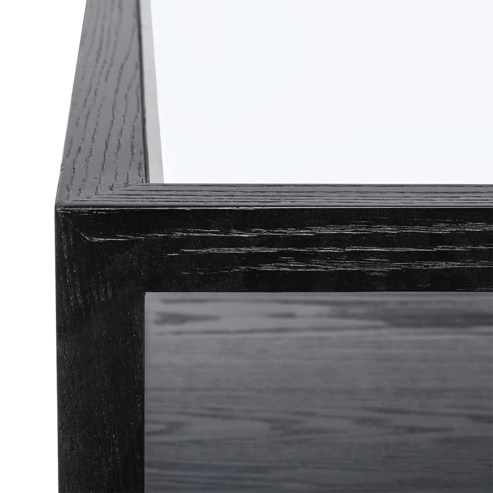 Sutton Oak Square Coffee Table - Black