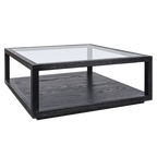 Sadie Oak Square Coffee Table - Black