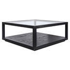 Sadie Oak Square Coffee Table - Black