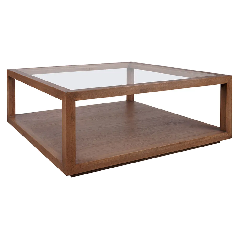Sutton Oak Square Coffee Table - Walnut
