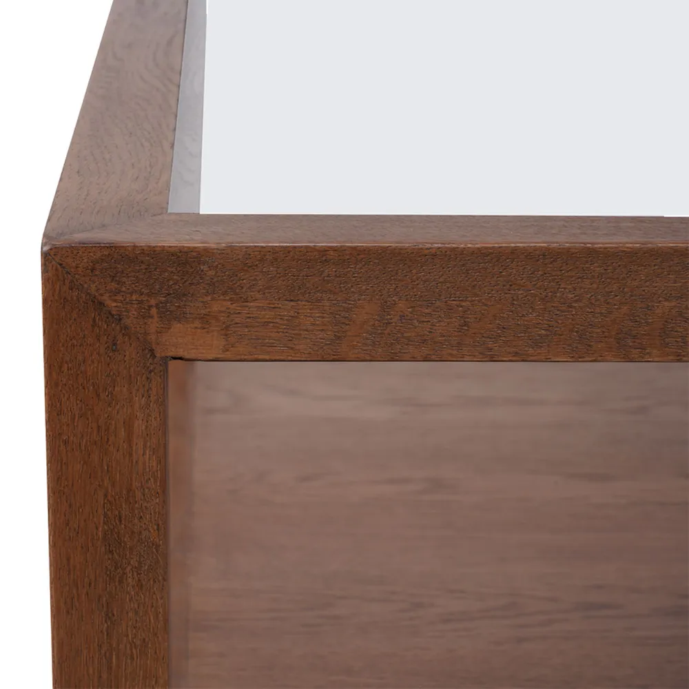 Sadie Oak Square Coffee Table - Walnut