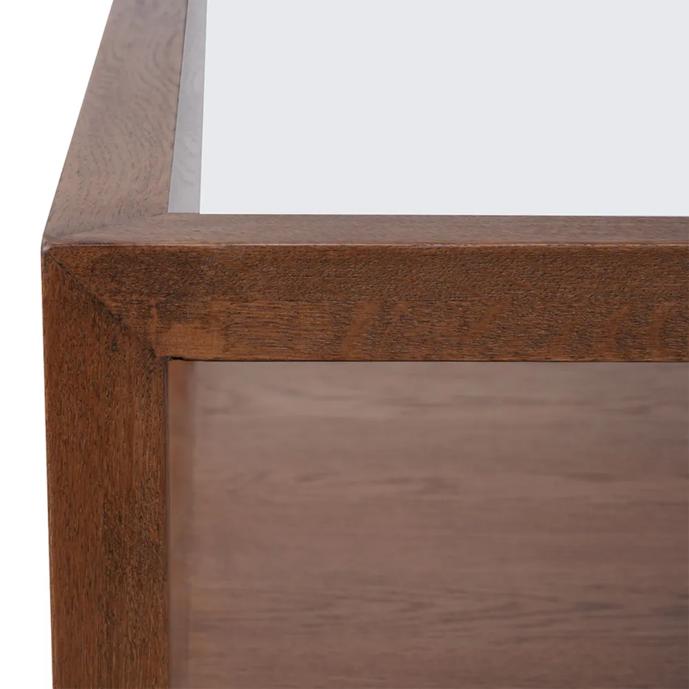 Sutton Oak Square Coffee Table - Walnut
